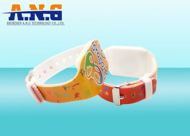 China CE Ntag 216 Cartoon Logo Rfid Wristbands Watch Access Control factory