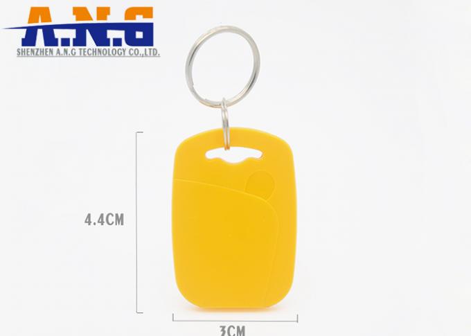 Plastic Proximity Rfid Key Fob Waterproof For Entry Access Control System