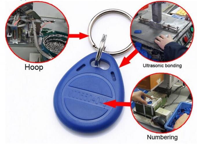 Plastic Proximity Rfid Key Fob Waterproof For Entry Access Control System