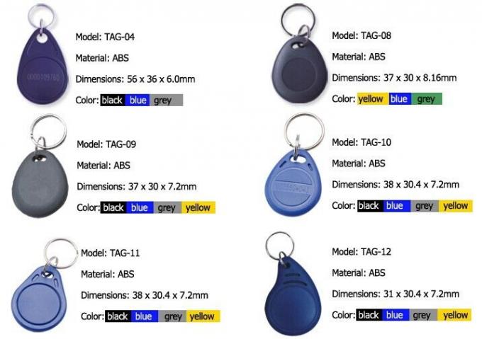 13.56mhz Yellow Digital NFC Key Fob Security High Frequency Easy Carry
