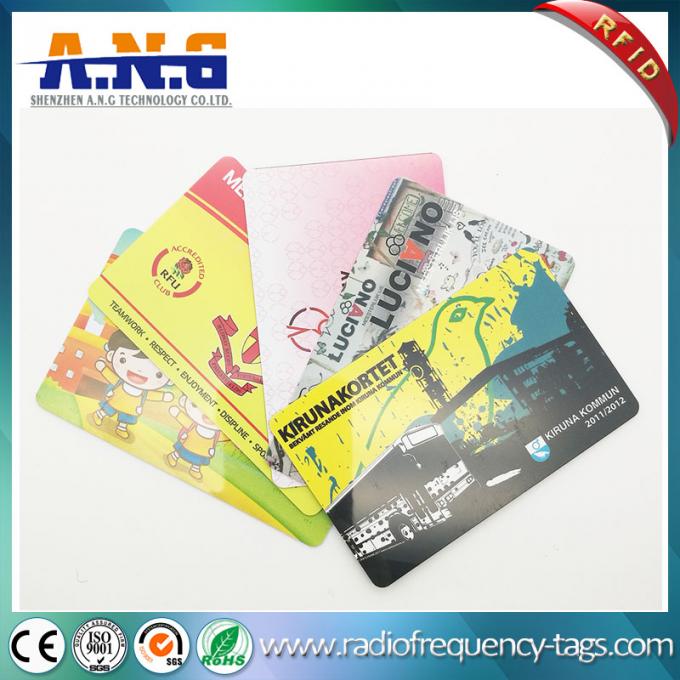 CR80 Size Plastic IC RFID Smart Card CMYK Printing 13.56Mhz ISO 14443A