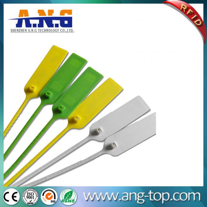 2G PVC Luggage Tracking Cable Tie Tag Green Radio Frequency ID Tags