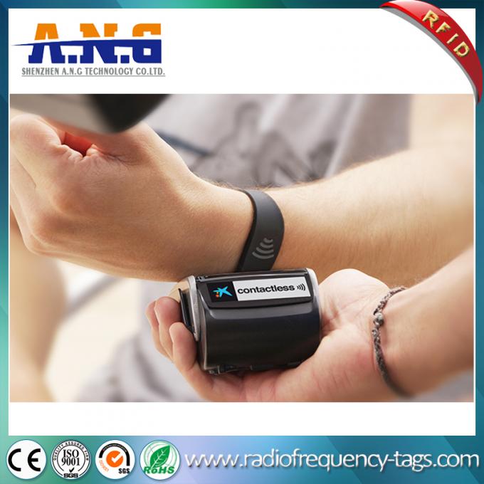 Colorful Silicone Rfid Wristbands / Rubber rfid bracelet for events