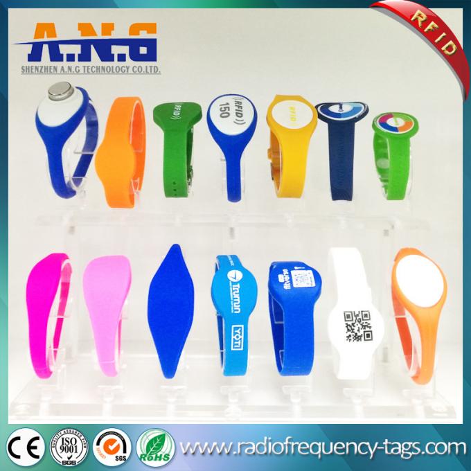 Contactless Security Access Rfid Wristbands Silicone , Smart rfid bracelet