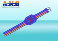 Colorful NTAG216 Rfid Wristbands with LED light watch for hotel