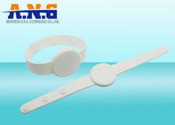 13.56MHz Waterproof Rfid Wristbands , Reusable NFC Wristband For Baby