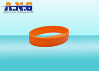 ISO14443A CMYK Printing silicone rfid bracelets For Membership Management