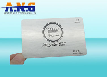 Brushed Silver PVC Card / luxury business card / gift card / vip card