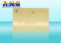 0.76 Mm CMYK Printing RFID Membership Card with Golden Laser Stamping