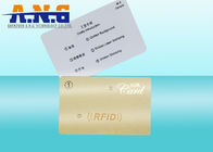 0.76 Mm CMYK Printing RFID Membership Card with Golden Laser Stamping