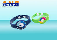 Adjustable NFC Ultralight Chip Rfid Wristbands Silicone For Theme Park