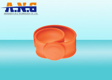 Slap RFID Wristbands with flexible stainless steel bistable spring bands