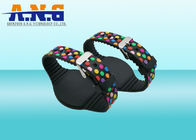 Colorful Silicone Rfid Wristbands / Rubber rfid bracelet for events access control
