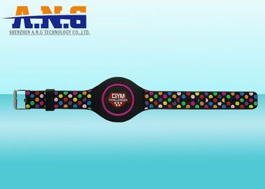 Colorful Silicone Rfid Wristbands / Rubber rfid bracelet for events access control