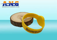 Silicone RFID Wristbands / RFID Chip Bracelet With OEM Printing , Free Sample