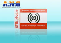 PVC Outside Rfid Blocking Card Holder Resistant / Puncture And Tear Resistant