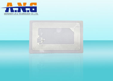 PVC HF RFID TAGS / 216 86*54MM rectangle White Film Face Stickers