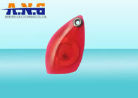 High Frequency Red Translucent Rfid Key Fob IP67 Shark Type With Polycarbonate