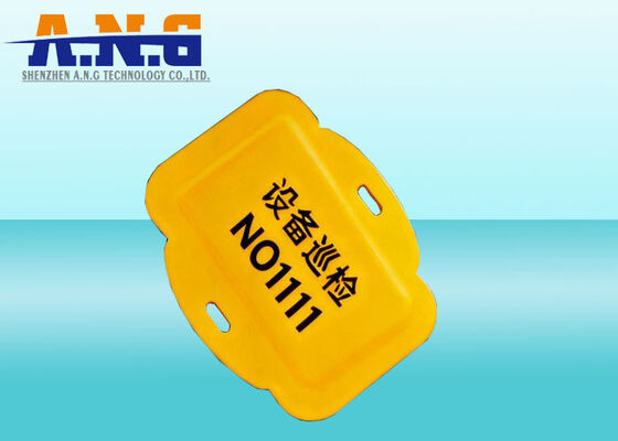 IP68 Waterproof Outdoor Working Aviation Leather RFID UHF Tag Cambered Surface Bonding Gas Cylinder UHF Tag