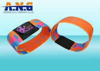  1k Printing elastic fabric rfid wristband bracelet for waterpark