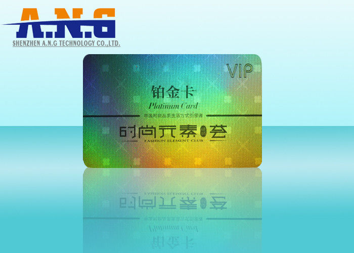 Laser Film Holographic Business Cards / CMYK Print Barcode Membership Cards