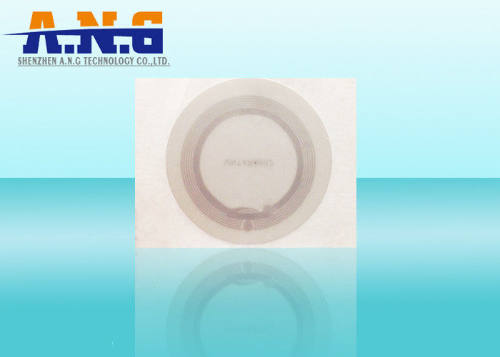 Ntag213 Paper 13.56 Mhz Rfid Tags Round Sticker With Glue 50*50mm