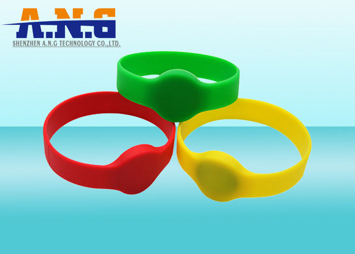ISO11784 / 5 LF 125Khz rfid wristbands for events , TK4100 chip