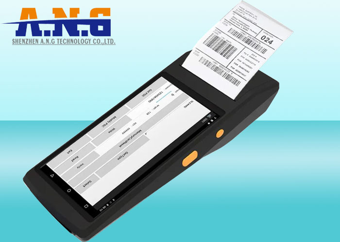 5.5 Inch Android 6.0 3G/4G PDA RFID UHF Reader 1D/2D Barcode Scanner 58mm Printer Fingerprint POS