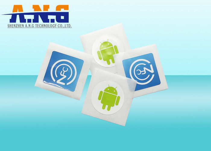 ISO14443 RFID Passive Tags / Paper nfc chip sticker For Mobile Payment
