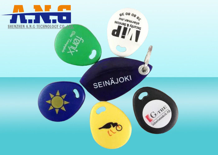 Eco - Friendly 125KHz RFID Key Fob IP 64 Waterproof , ABS Material Rfid Key Tag