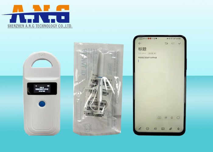 Portable Bluetooth 134.2Khz/125Khz Dual Frequency Microchip RFID Reader For Cats and Dogs