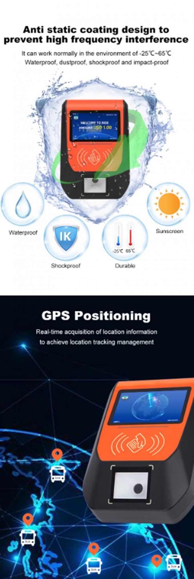 Android 4G Transport Validator NFC Reader Qr Code Bus Validator